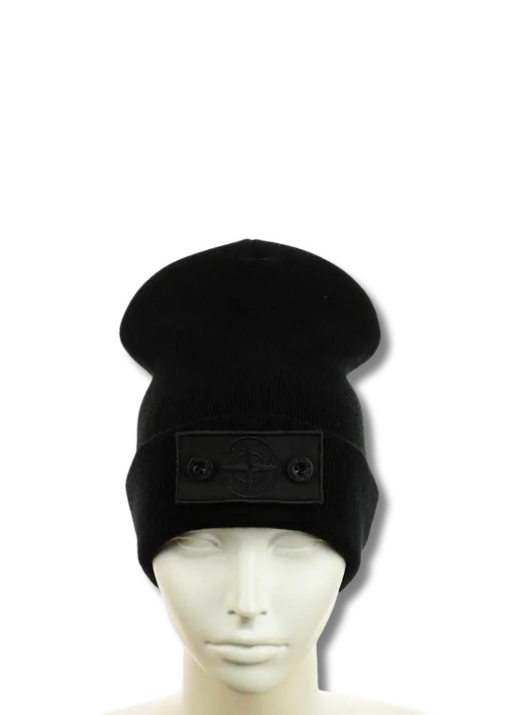 Шапка біні лонг з патчем Стон Айленд / Stone Island No Brand Шапка з патчем (346390280)