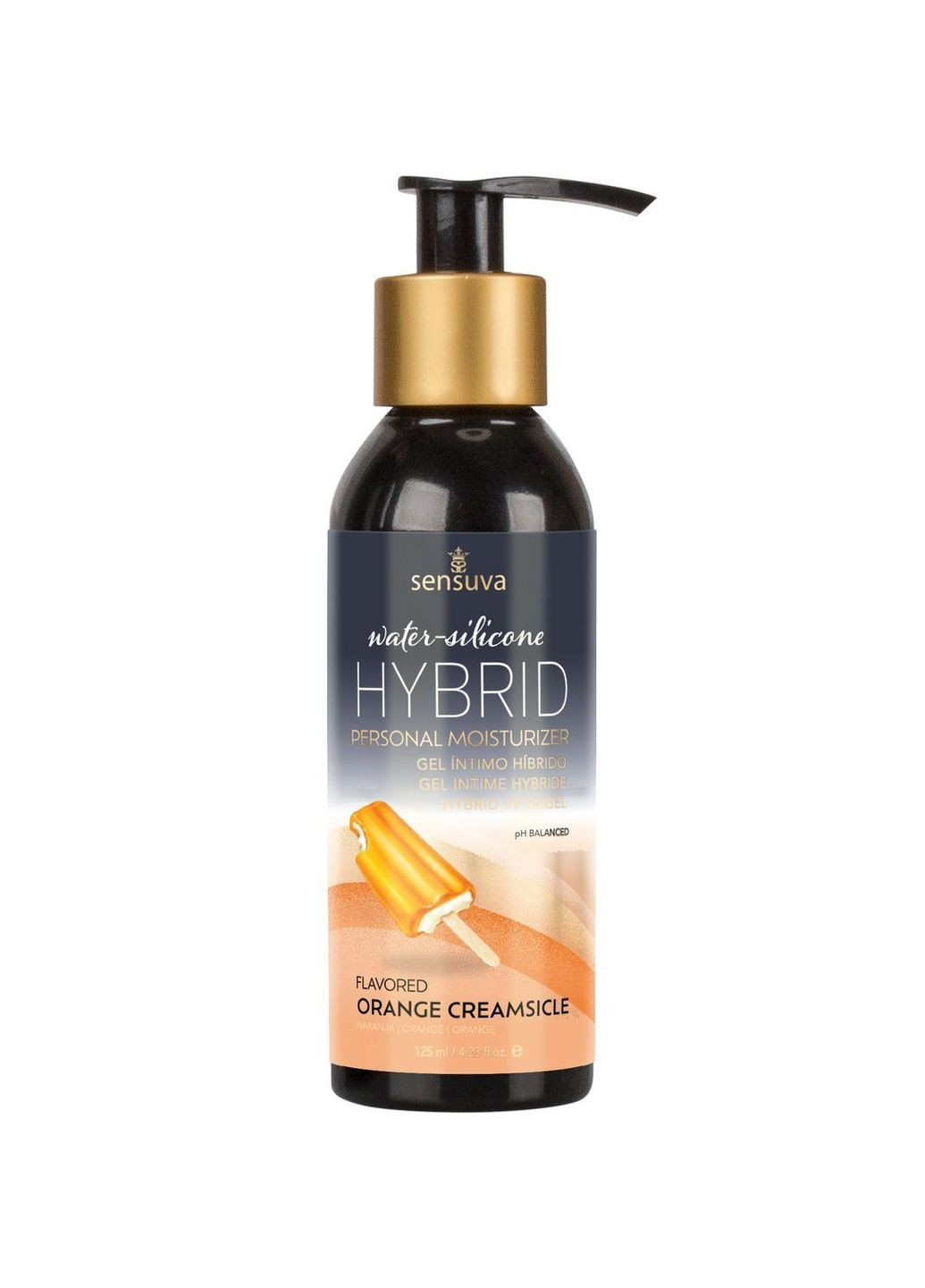 Смазка водно-силиконовая Hybrid Orange Creamsicle (125мл) без сахара, можно для оральных ласк. Sensuva (335394903)