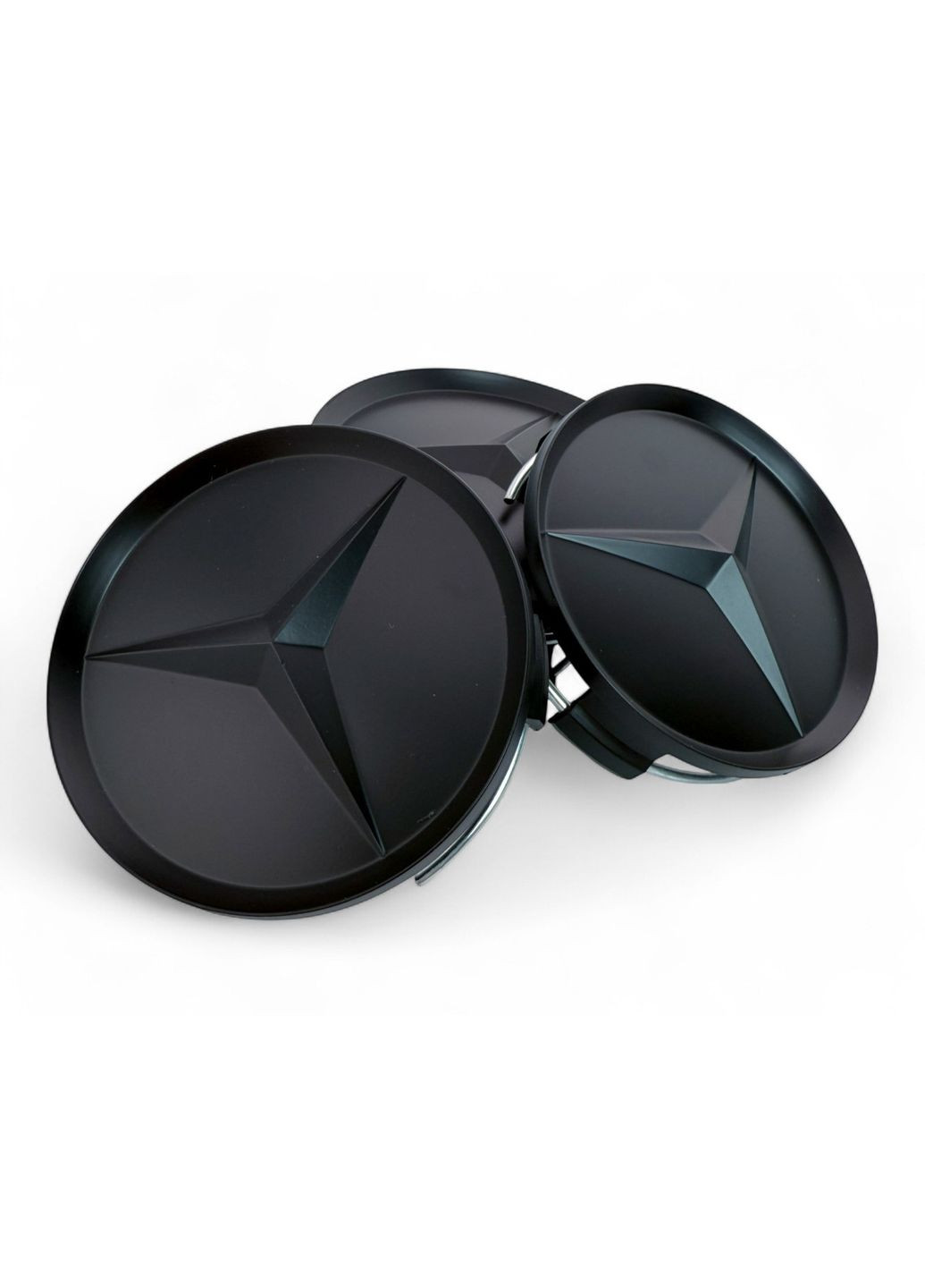 Колпачок в диски Мерседес заглушка для дисков Mercedes 75/70 мм. Old Style Черный мат (1 шт.) Mercedes-Benz (354698312)