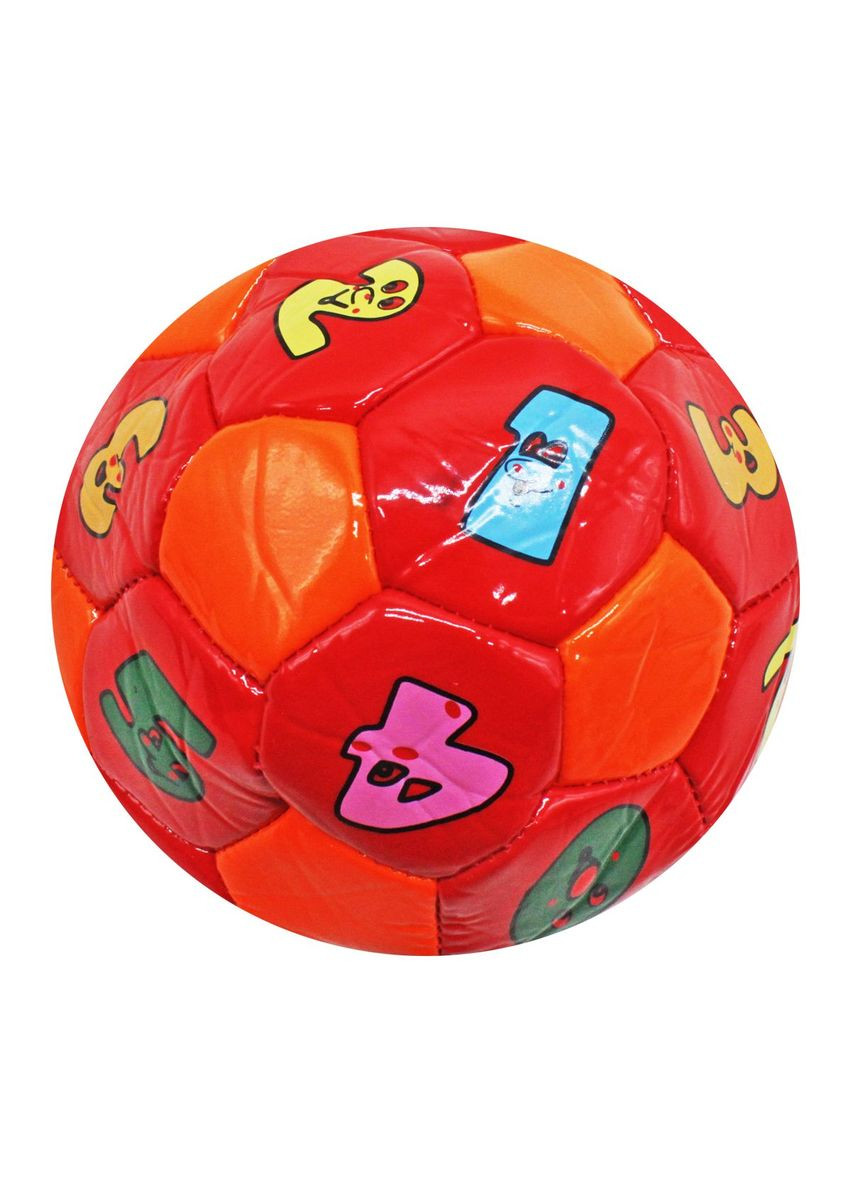 Мяч футбольный №2 "Цифры" (оранжевый) MIC (294727346)
