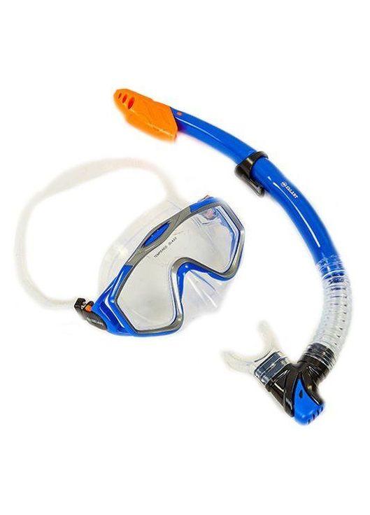 Набір для плавання M153-SN124 силікон Синьо-сірий, (60363066) Zelart (323020083)