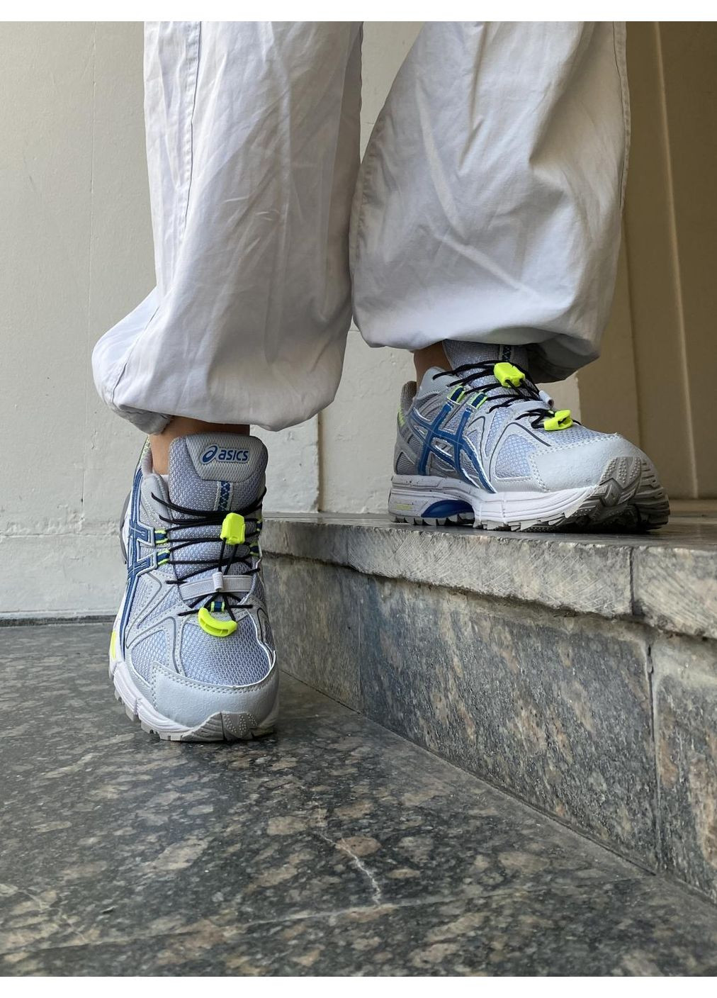 КРОССОВКИ ЖЕНСКИЕ ASICS GEL-KAHANA 8 GREY BLUE АСИКС ГЕЛЬ КАХАНО No Brand серые демисезоны (367176041)