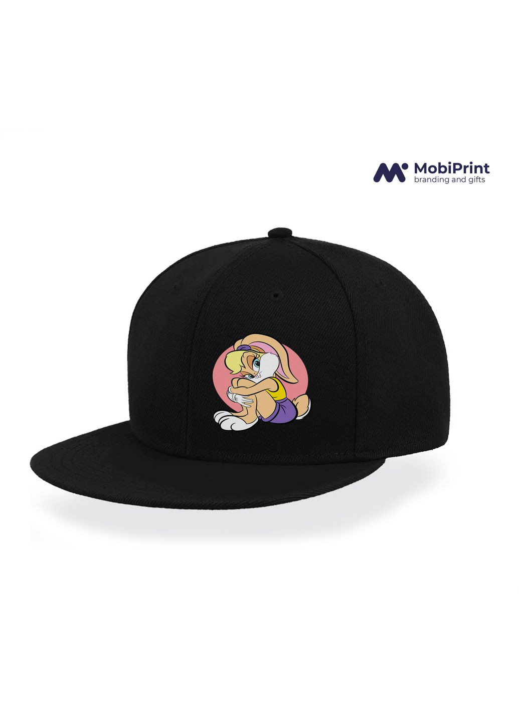 Кепка Snapback Лола Банні Луні Тюнз (Lola Bunny Looney Tunes) Чорний (9276-2885-BK) MobiPrint (292866259)