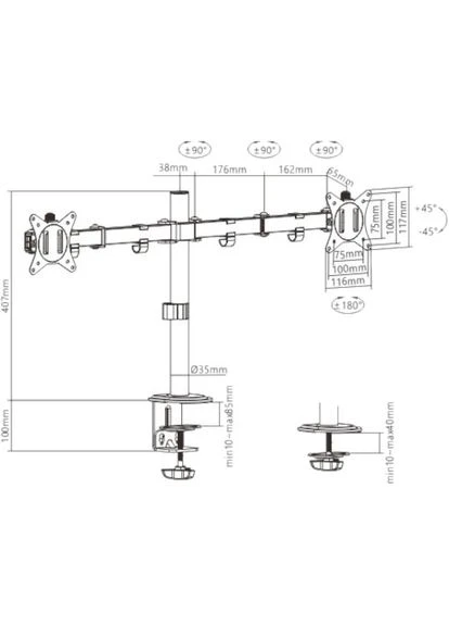 Кронштейн MA-D2-01 Gembird (339680198)