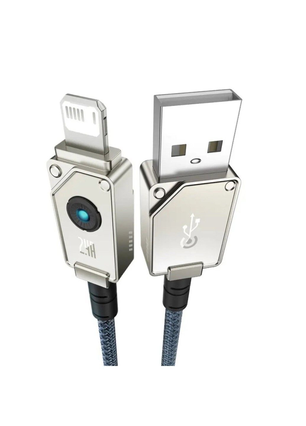 Кабель Unbreakable Series Fast Charging Data Cable USB to iP 2.4A 2m Stellar White Baseus (371363086)