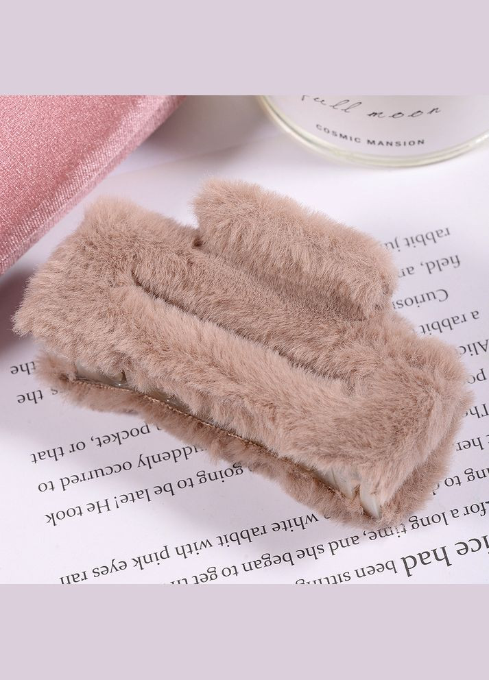 Крабик плюшевий для волосся Mirrow Квадрат 4,5х9 см (L103273) No Brand (349844358)