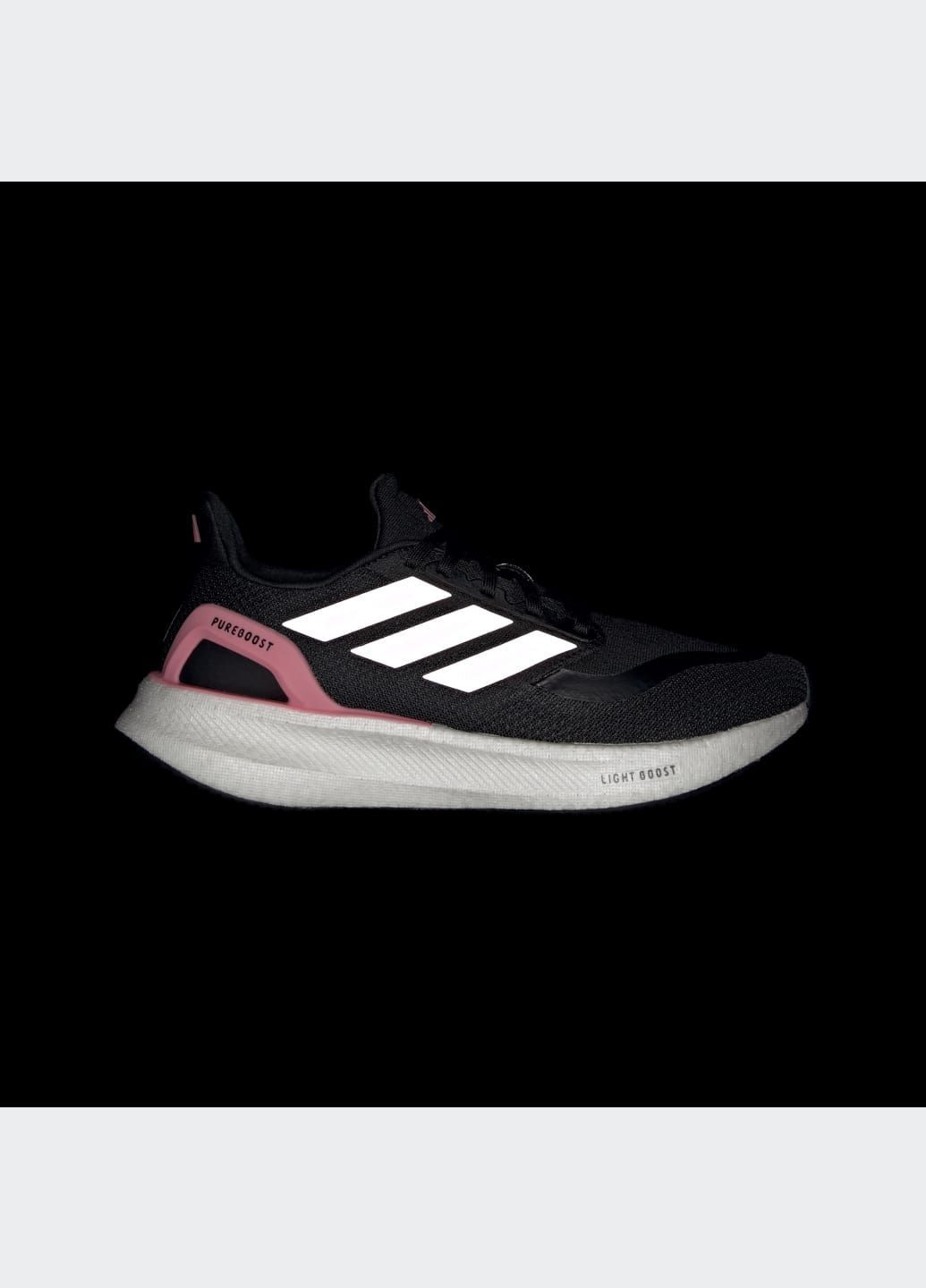 Кроссовки для бега Pureboost 5 Running Shoes adidas чёрные всесезоны (369631950)