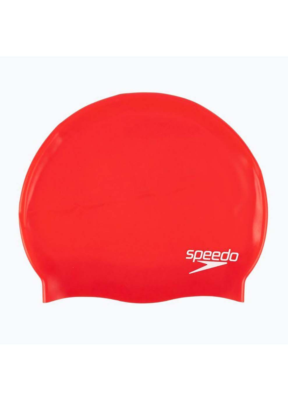 Дитяча шапочка для плавання FLAT SILCONE CAP TEAM JU Червоний Speedo (367593793)