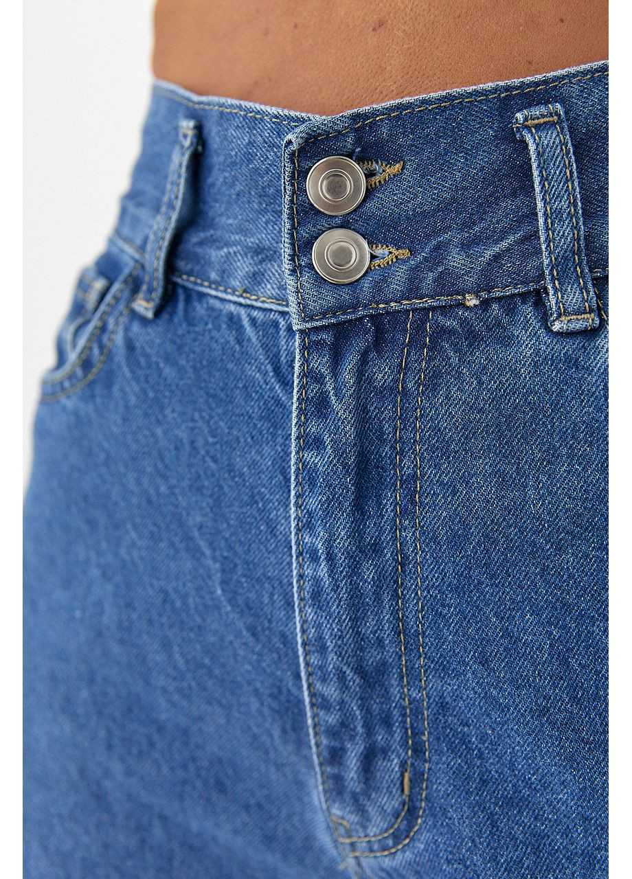 Широкі джинси Palazzo з необробленим низом Lurex - (350948908)