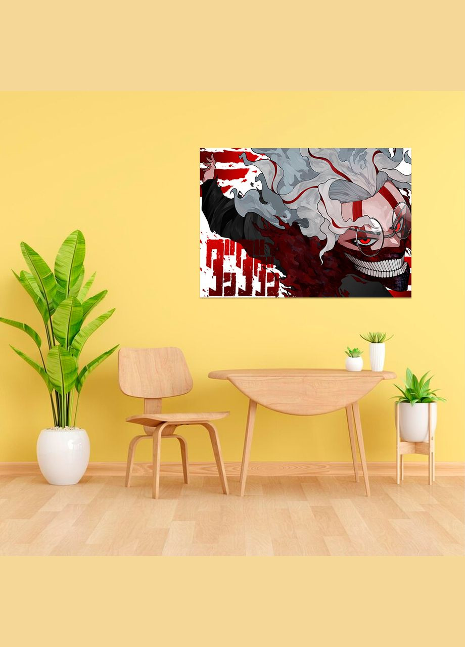 Плакат на стіну з оригінальним принтом аніме-манги Dandadan Дандадан "Okarun Окарун турбо" А2 Кавун постер (316210492)