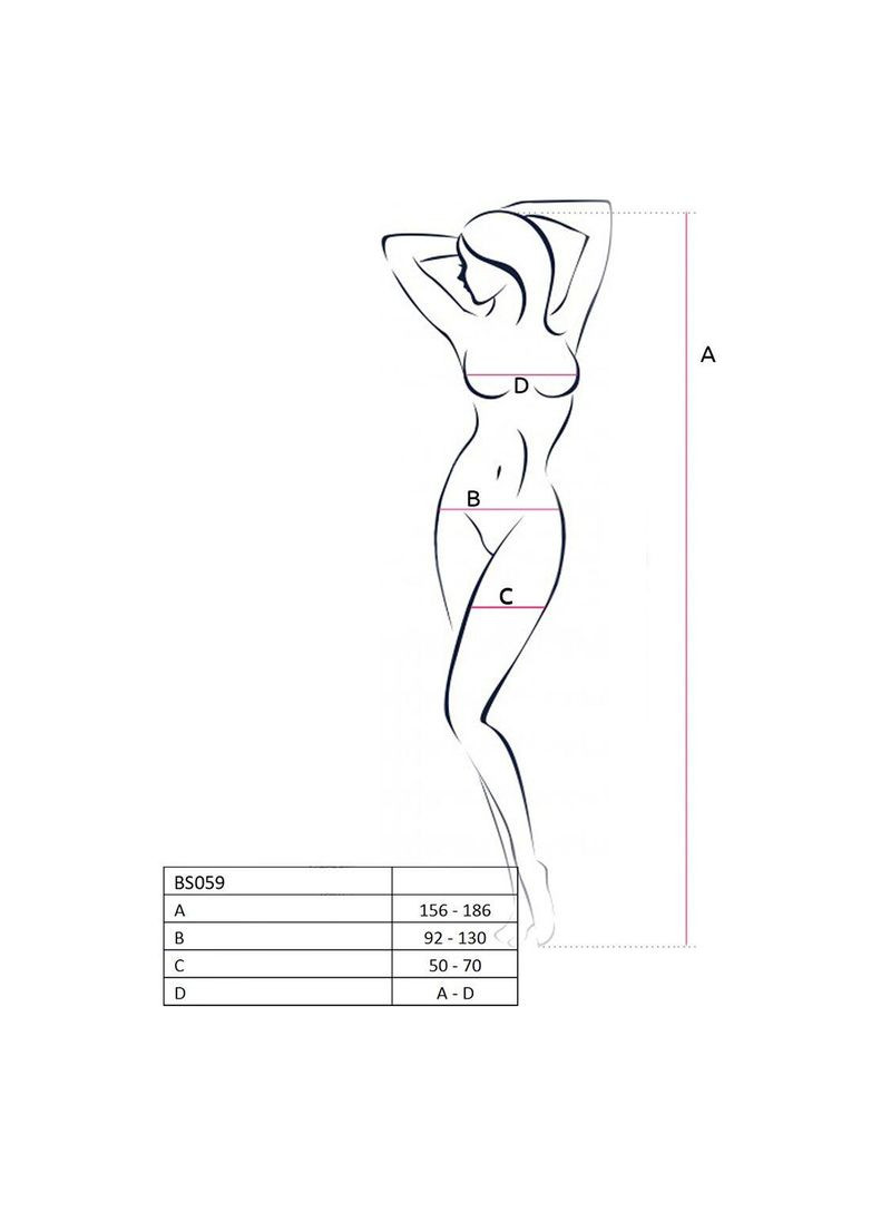 Бодистокинг BS059 black, комбинезон, имитация панчох, черный костюм сетка Passion (292644070)