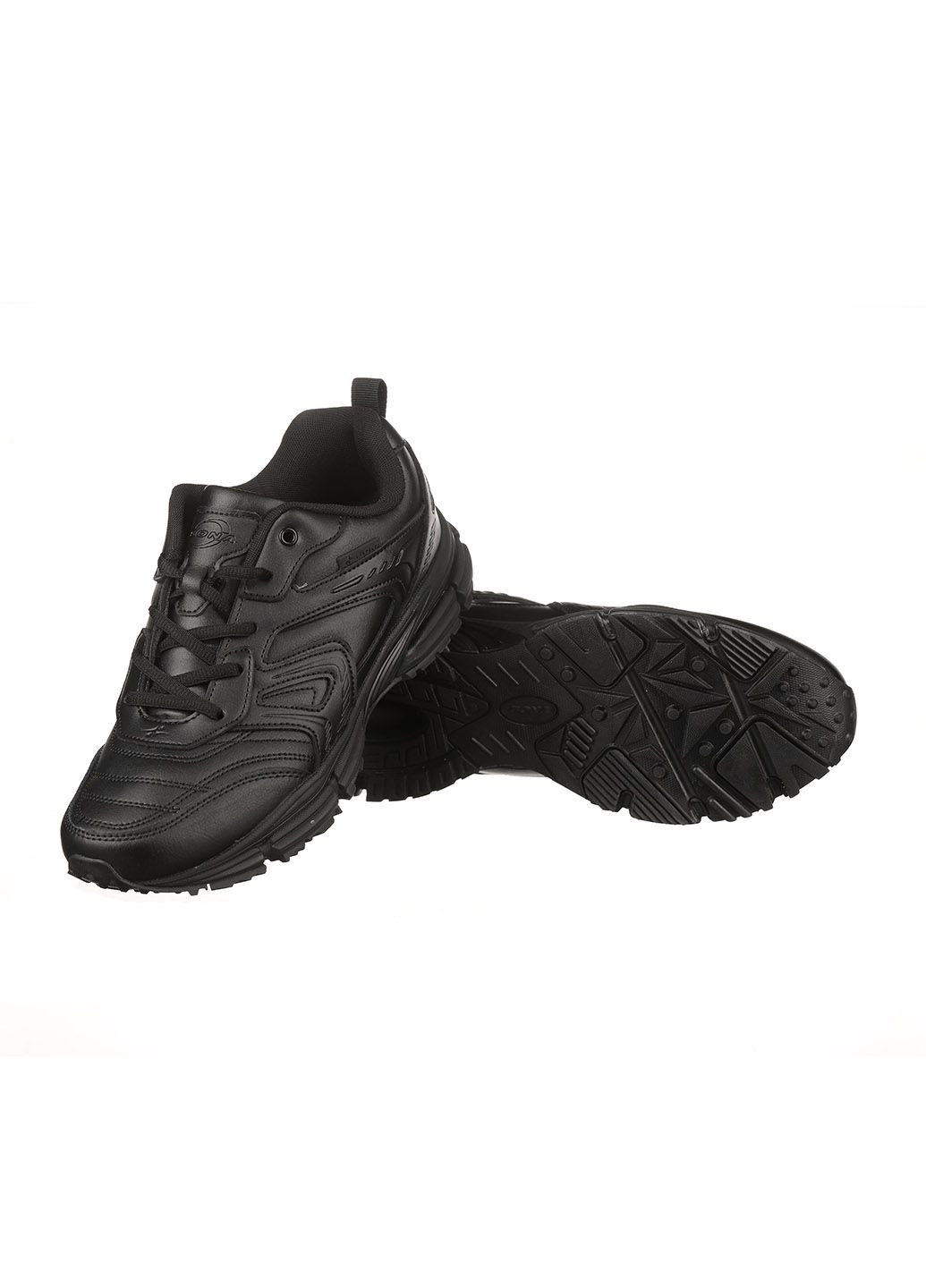 Чорні Осінні чоловічі кросівки зі шкіри 949v Bona