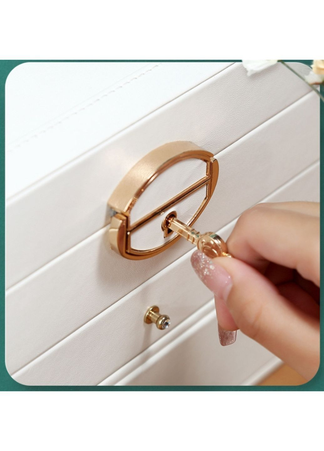 Шкатулка для украшений Мятная (ШДД-31-1) No Brand (371809851)