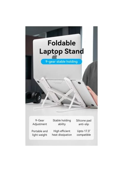 Подставка для ноутбука Laptop X-type Stand White ABS 83-170мм Vention (397596566)