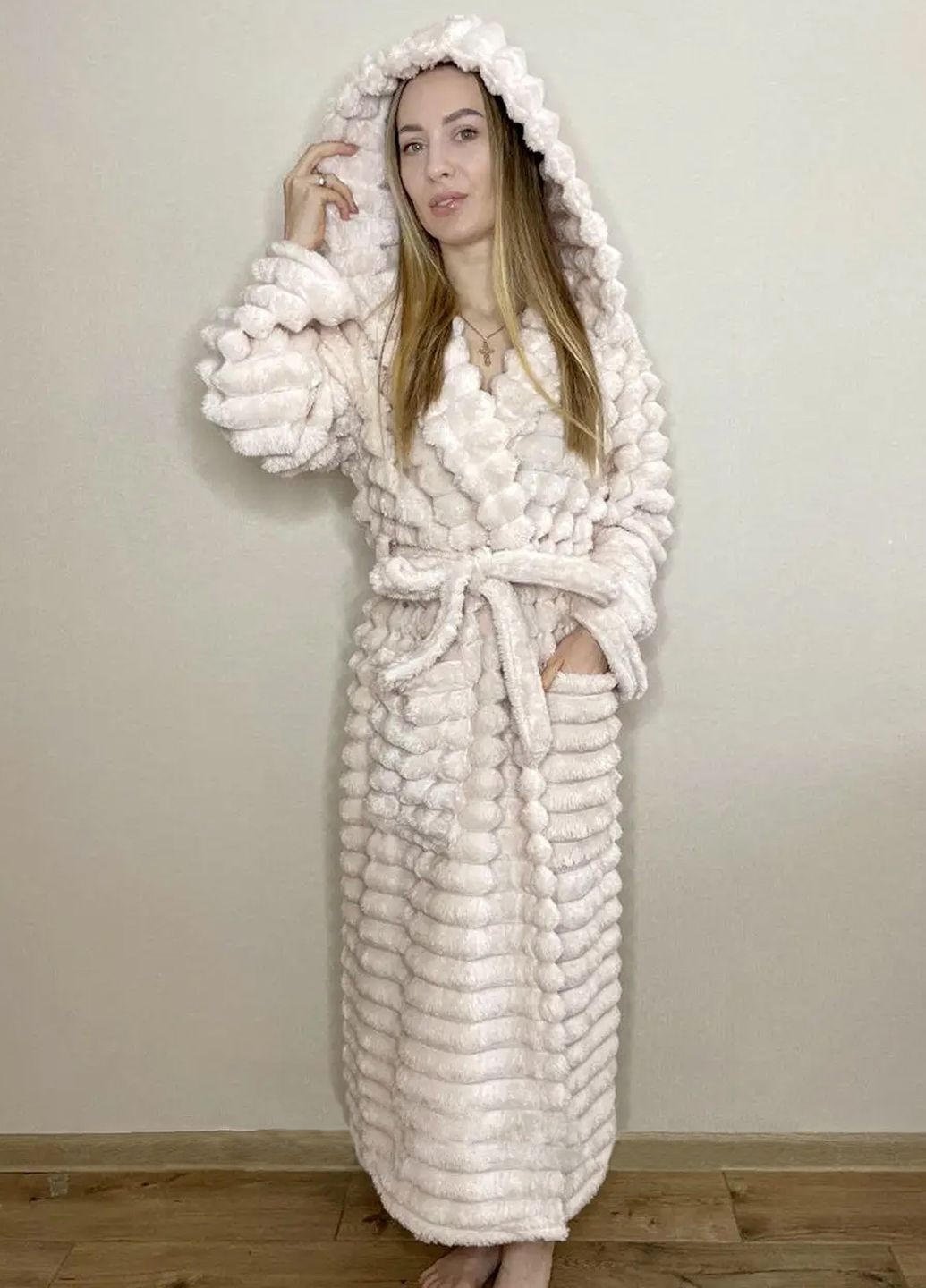 Халат женский из микрофибры, размер XL 54-56 Vishnya (322034817)