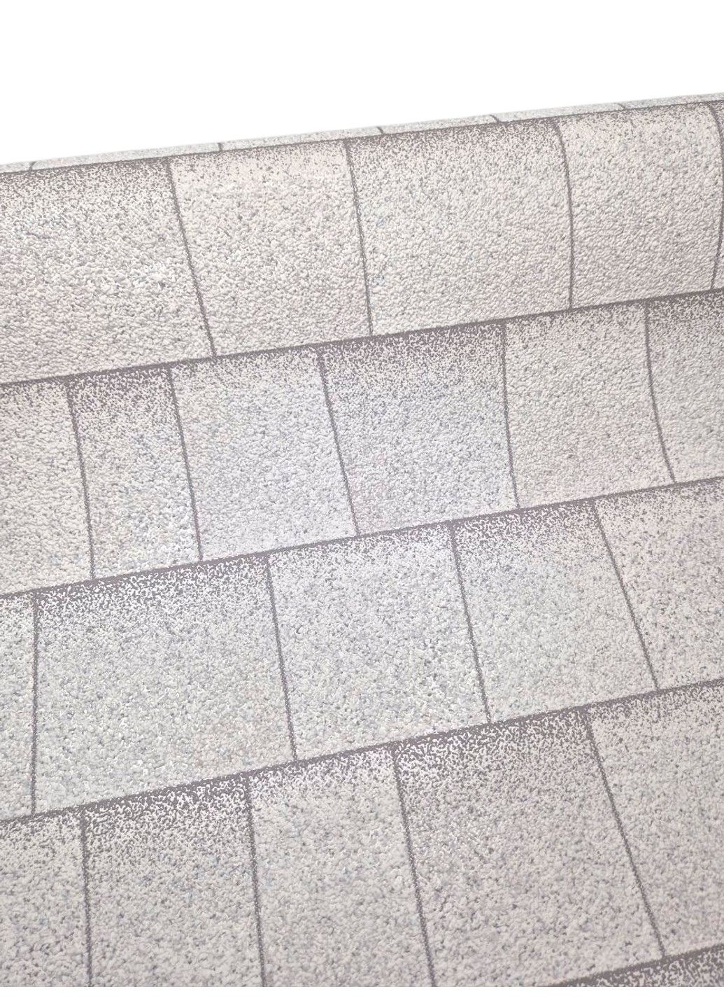 Обои виниловые 10,05 × 0,53 м Славянские обои 9445-06, белые, геометрия, для кухни, коридора, гостиной Слов'янські шпалери (340275389)