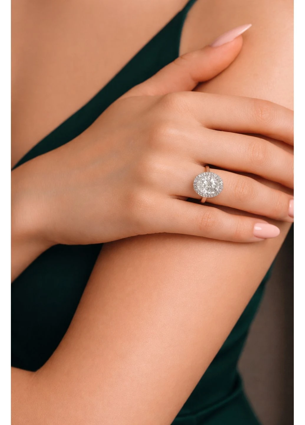💍 Срібна каблучка з білим кубічним цирконієм покрита родієм — витонченість у кожній деталі Family Jewelry House (351897799)