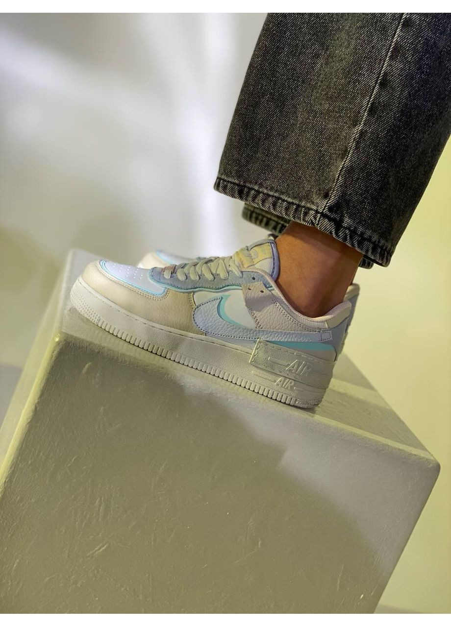 Бежевые демисезонные кроссовки мужские nike air force 1 shadow multicolor 2 найк аир форс 1 премиум No Brand