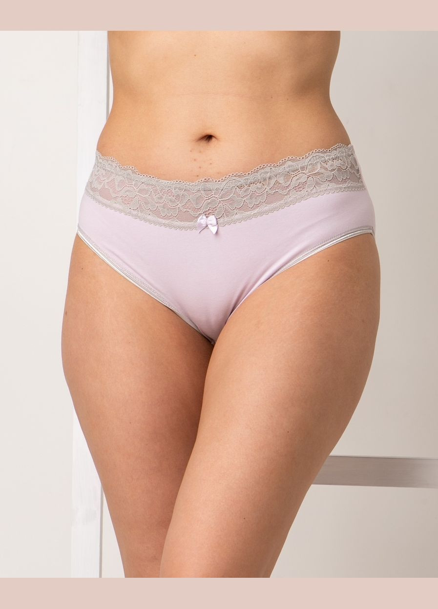 Трусики однотонные с кружевом по резинке 5 шт. Nicoletta (322126828)