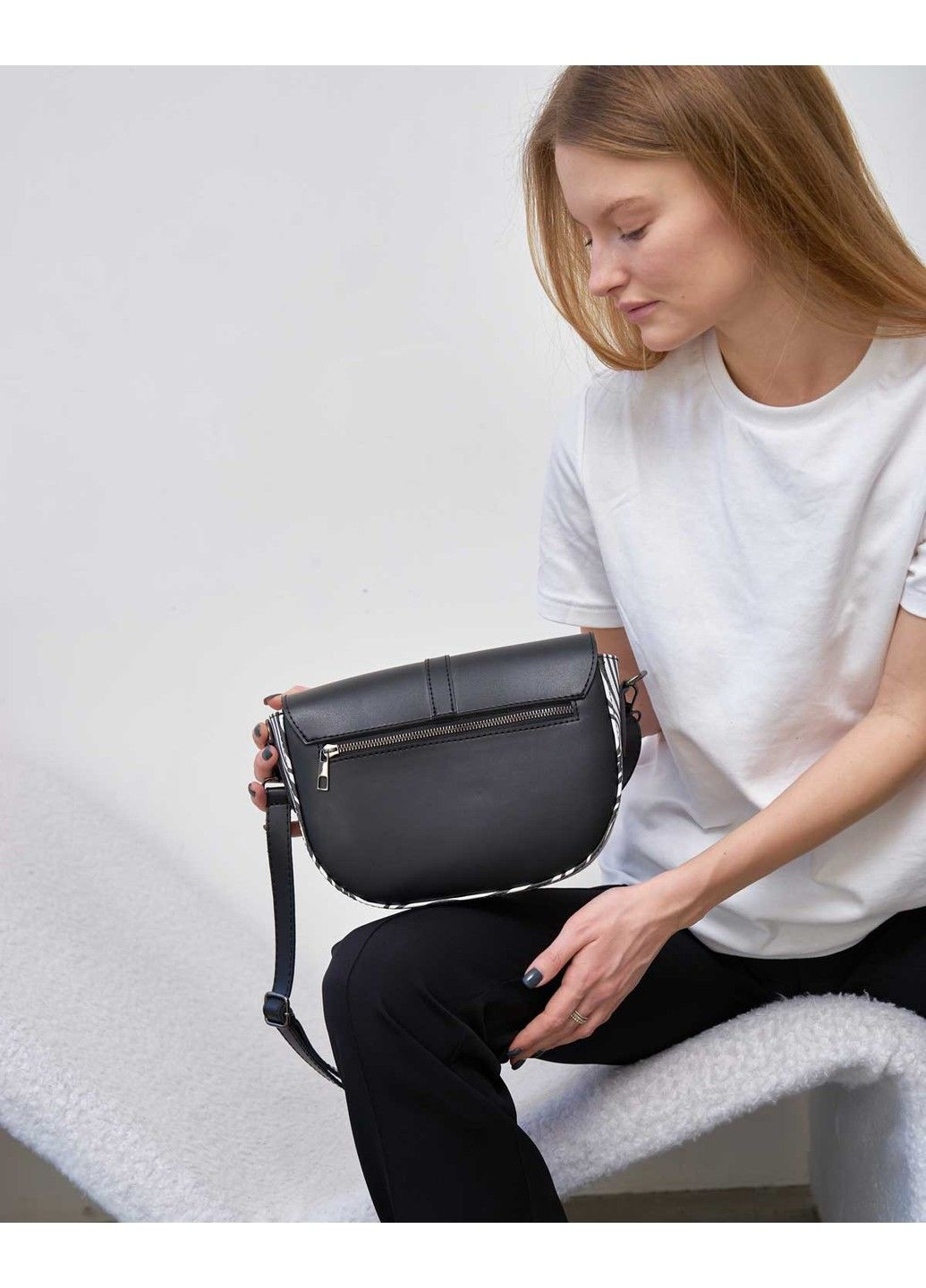 Сумка жіноча «Джіл» зебра з чорним WeLassie (315688749)