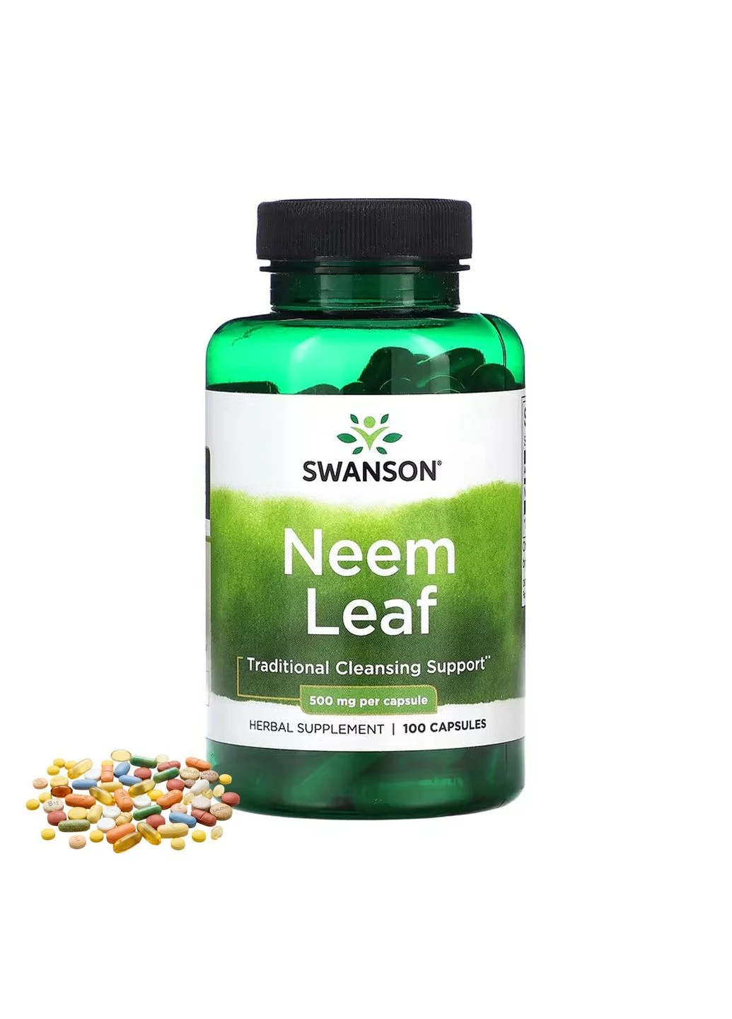 Neem Leaf 500 mg - 100 caps Swanson (367957121)