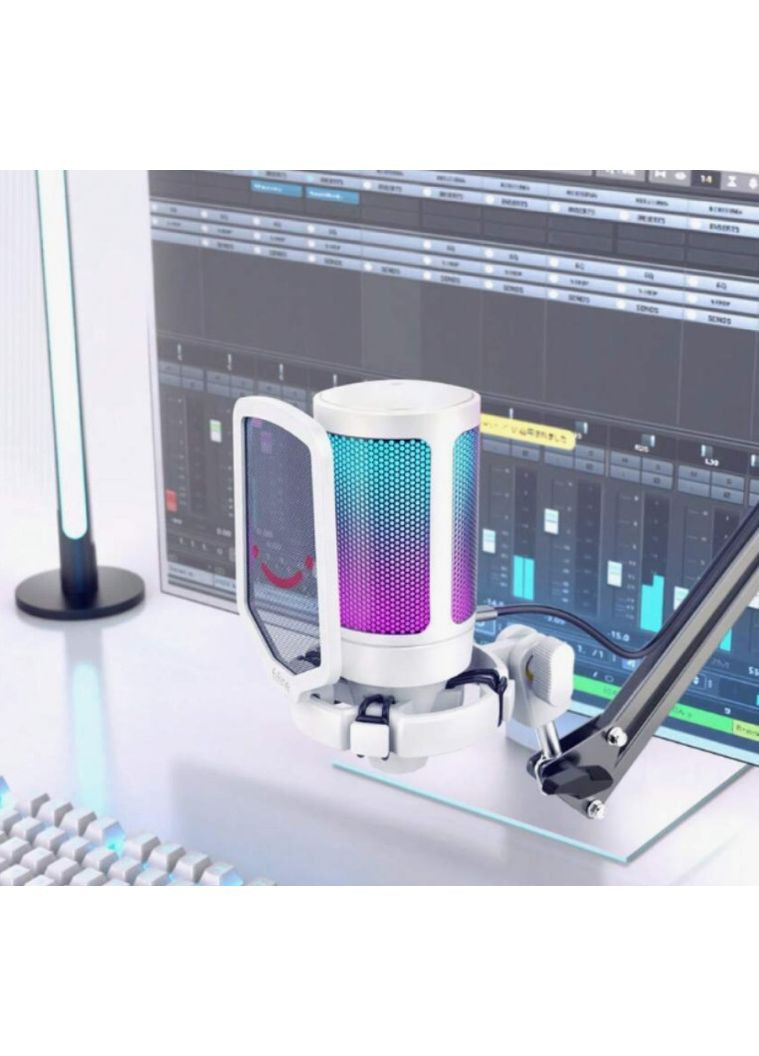 Мікрофон студійний конденсаторний настільний ігровий A6V AMPLIGAME (A6V) з попфільтром / Fifine (369646786)