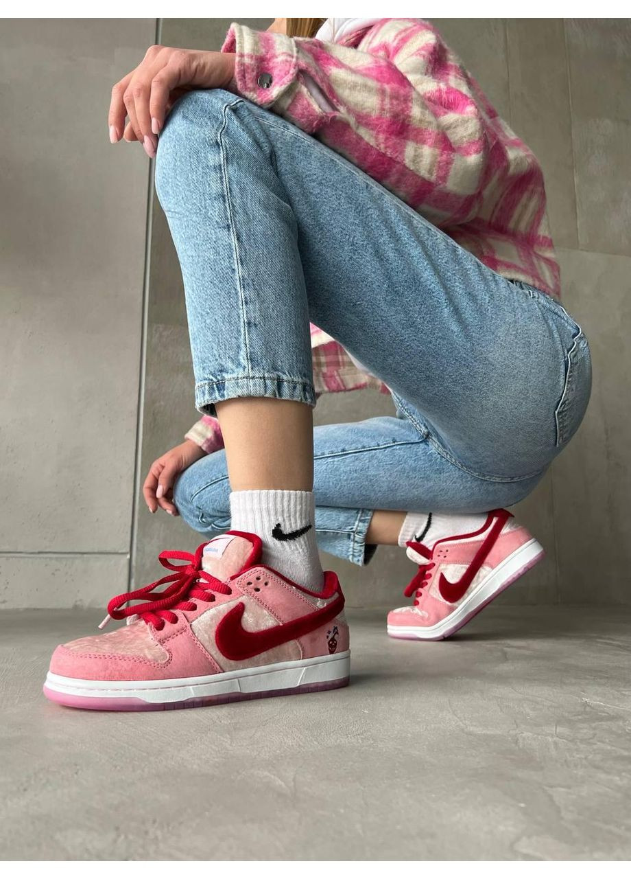 Белые демисезонные кроссовки мужские nike sb dunk low strangelove найк сб данк No Brand