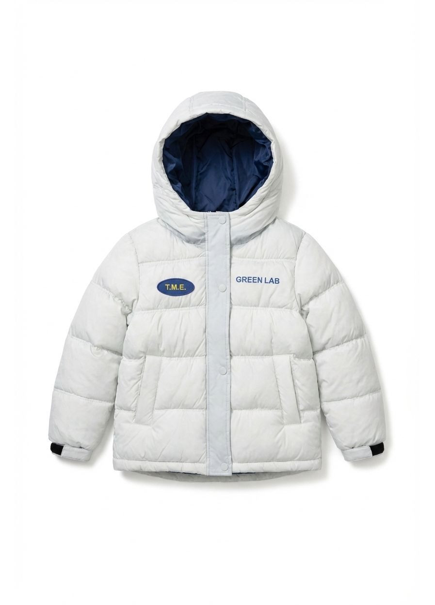 Біла зимня стильна та практична зимова куртка для дівчинки No Brand