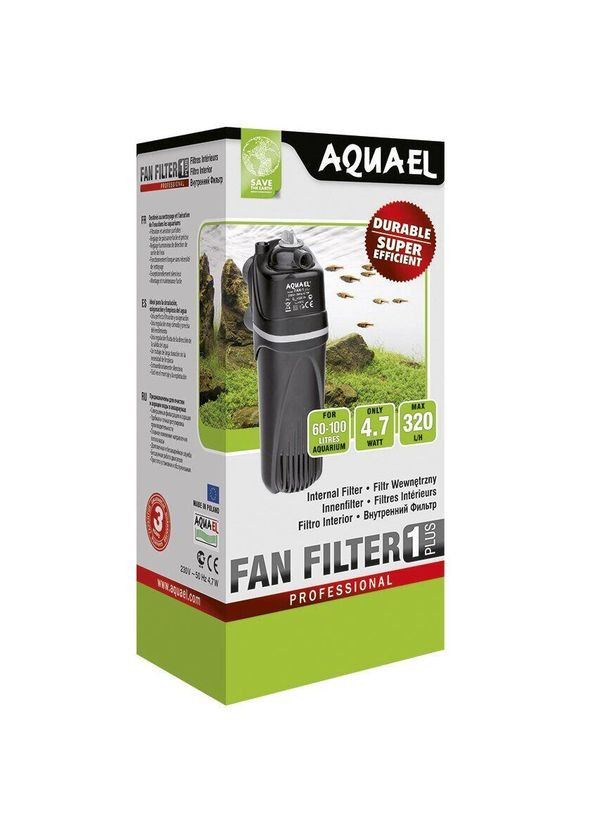 Внутренний фильтр Fan 1 Plus для аквариума до 100 л (5905546030694) Aquael (279560959)