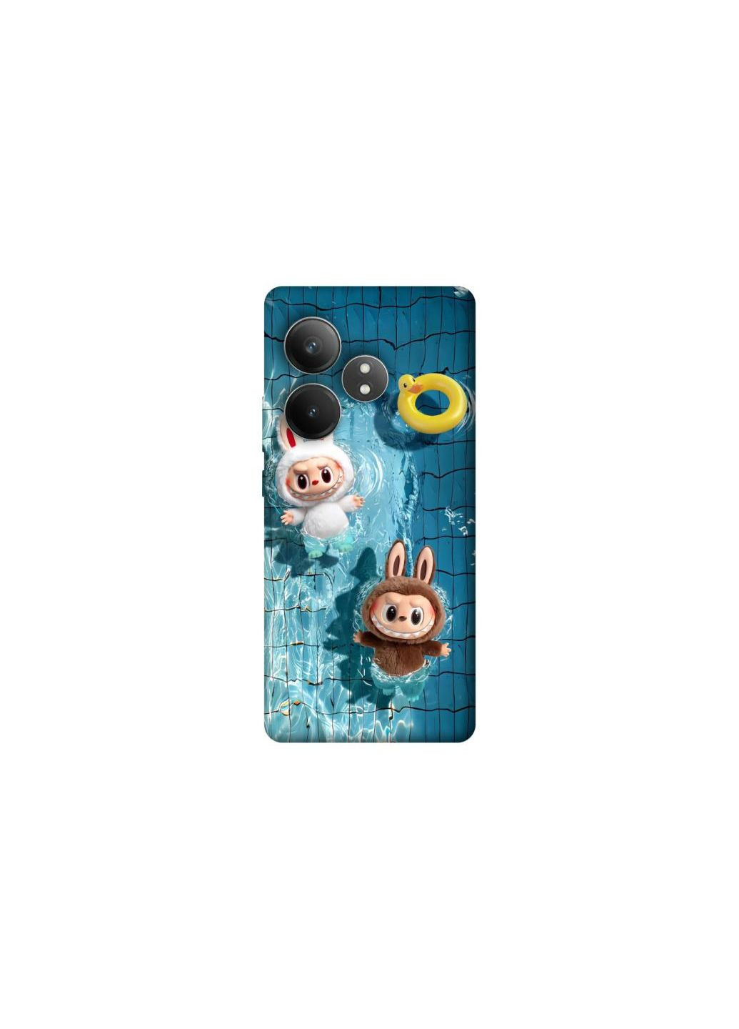 Чехол на Realme GT Neo 6 SE Labubu in the pool Frontalka (354192347)