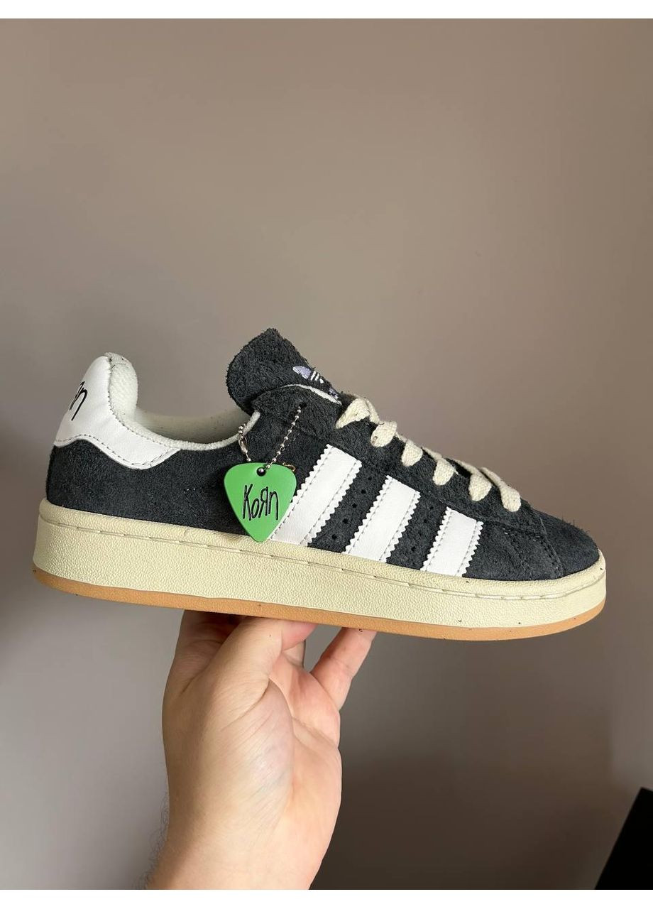 КРОСІВКИ ЖІНОЧІ ADIDAS CAMPUS KORN GREY PART II АДІДАС КАМПУС No Brand сірі демісезони (367176209)