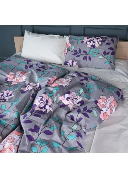 Комплект постельного белья Бязь 17-0738 Lavender Smoke Blooms Евро Mirson (399174662)