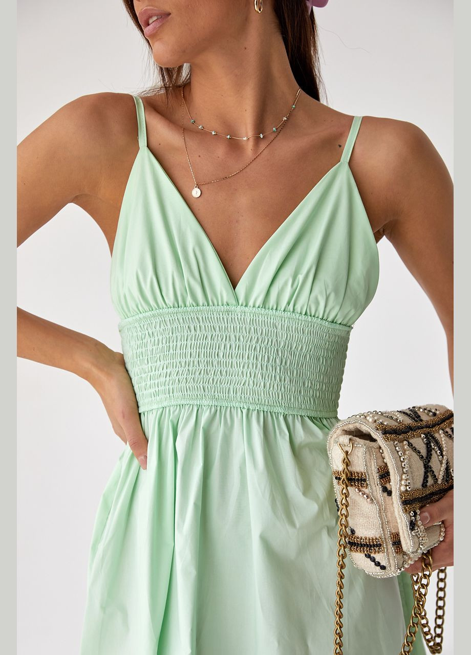 Однотонний сарафан із резинкою на талії Liton (296908995)