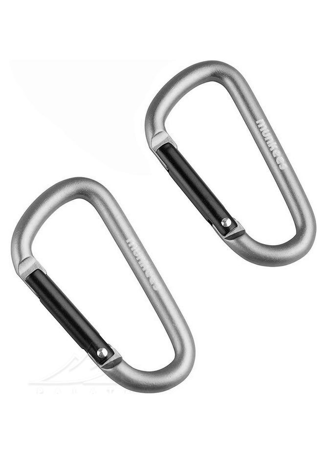 3206 карабін D 6 mm x 60 mm (пара) grey (3206-GY) Munkees (315031102)