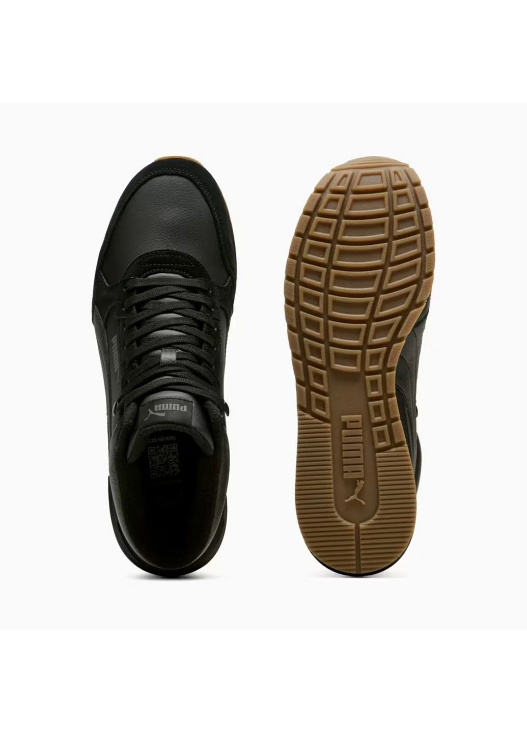 Чорні кросівки чоловічі st runner v4 mid black 402893-02 Puma