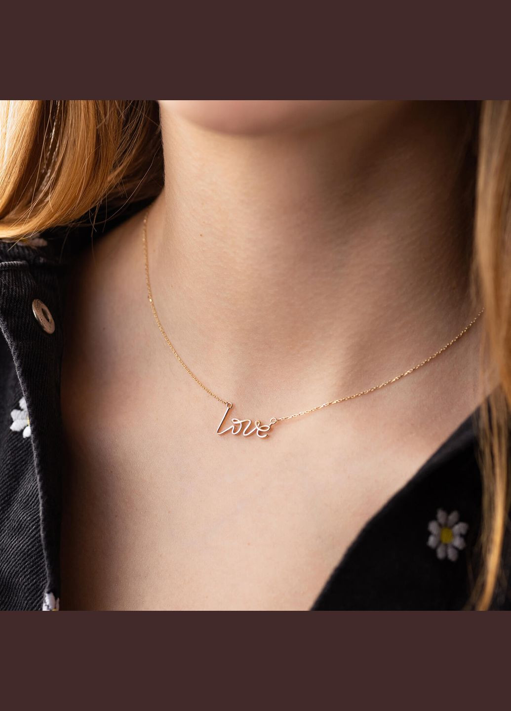 Колье Love в желтом золоте кол02267 45 Oniks (264644498)