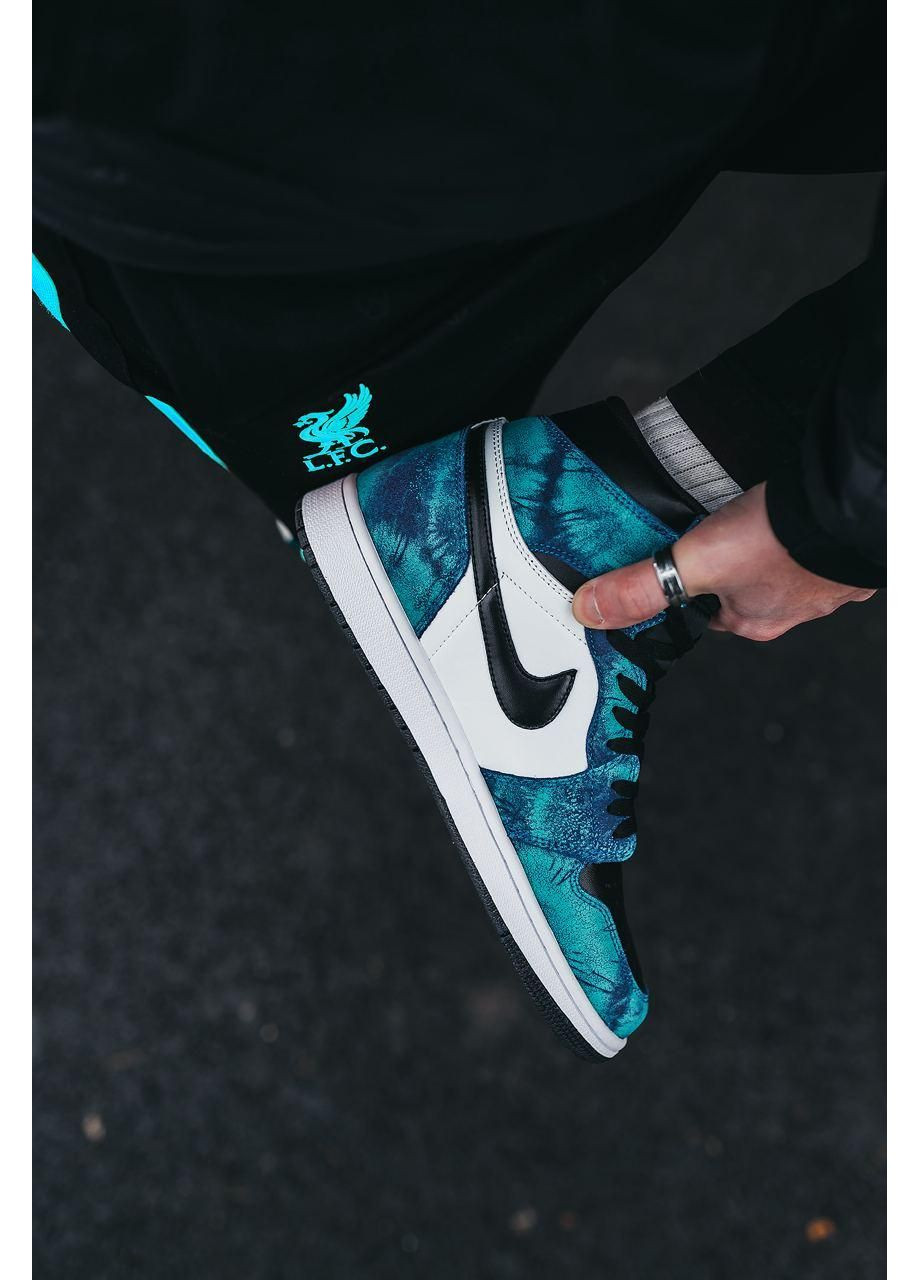 КРОССОВКИ ЖЕНСКИЕ NIKE AIR JORDAN 1 RETRO HIGH TIE-DYE НАЙК АИР ДЖОРДАН No Brand белые демисезоны (367167618)