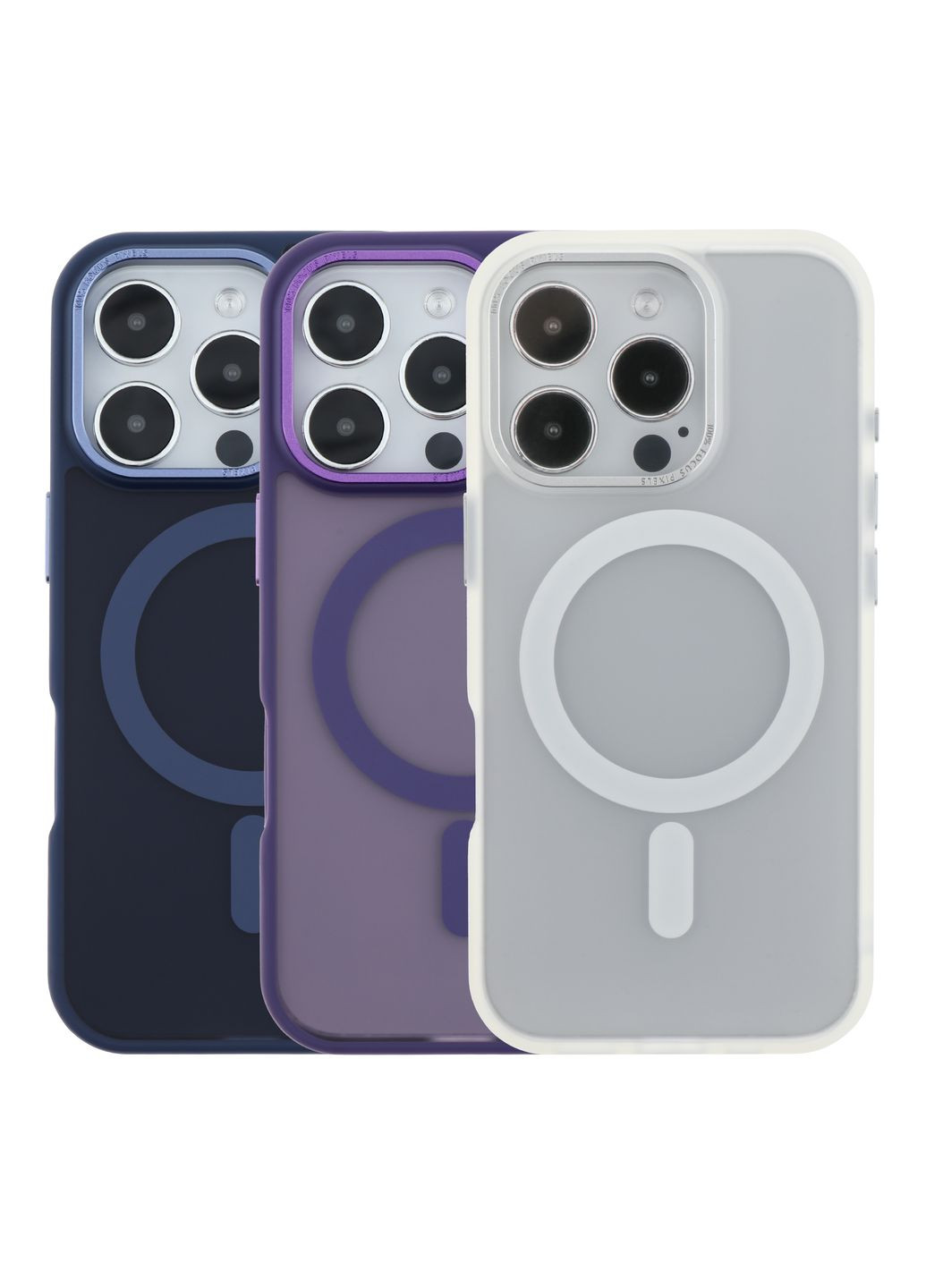 Чохол TPU+PC with MagSafe для iPhone 16 Pro White No Brand Apple iPhone 16 Pro 2024 (336150252)