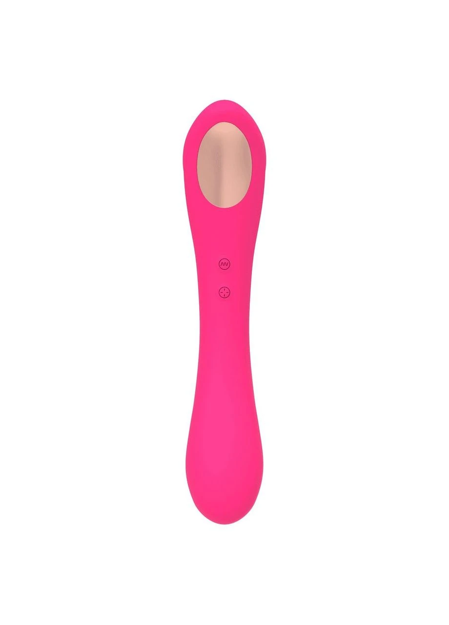 Вібратор та вакуумний кліторальний стимулятор 2-в-1 Quiver Magenta Pink оновлена модель Alive (383069424)