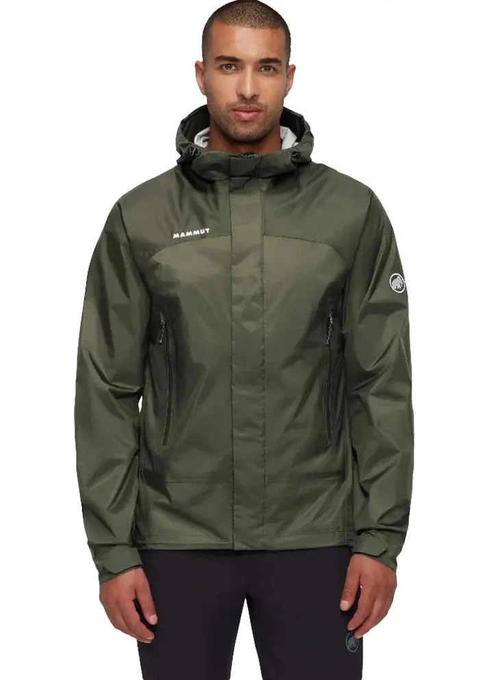 Комбинированная демисезонная куртка ammut icrolayer 2.0 hs hooded jacket dark marsh Mammut