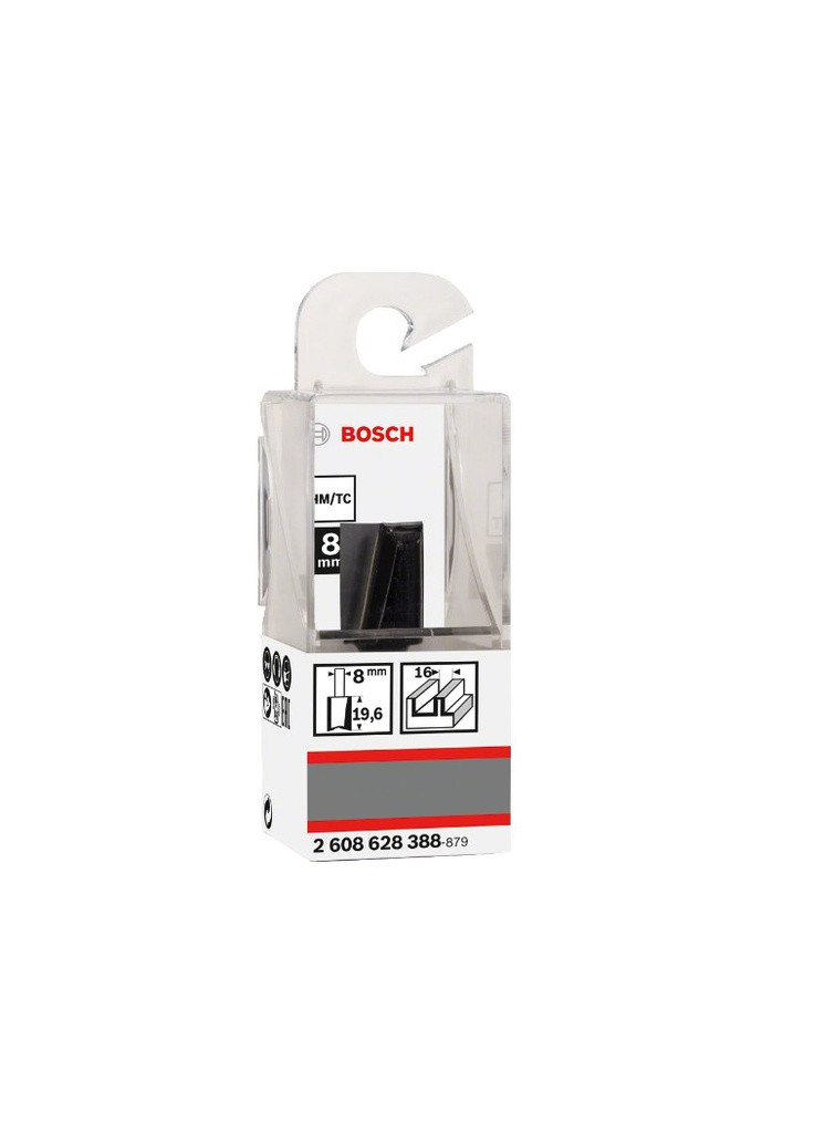 Пазова фреза (16х8х51 мм) Standard for Wood пряма кінцева (21773) Bosch (290253129)