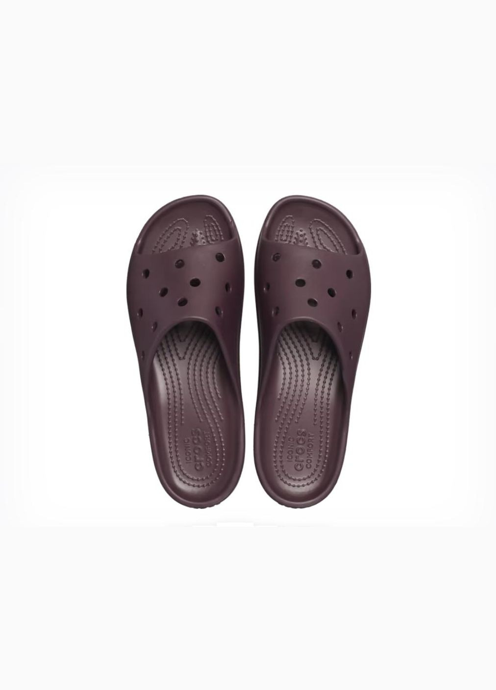 Шльопанці Platform Slide Dark Cherry 208180 Crocs Classic (324622618)