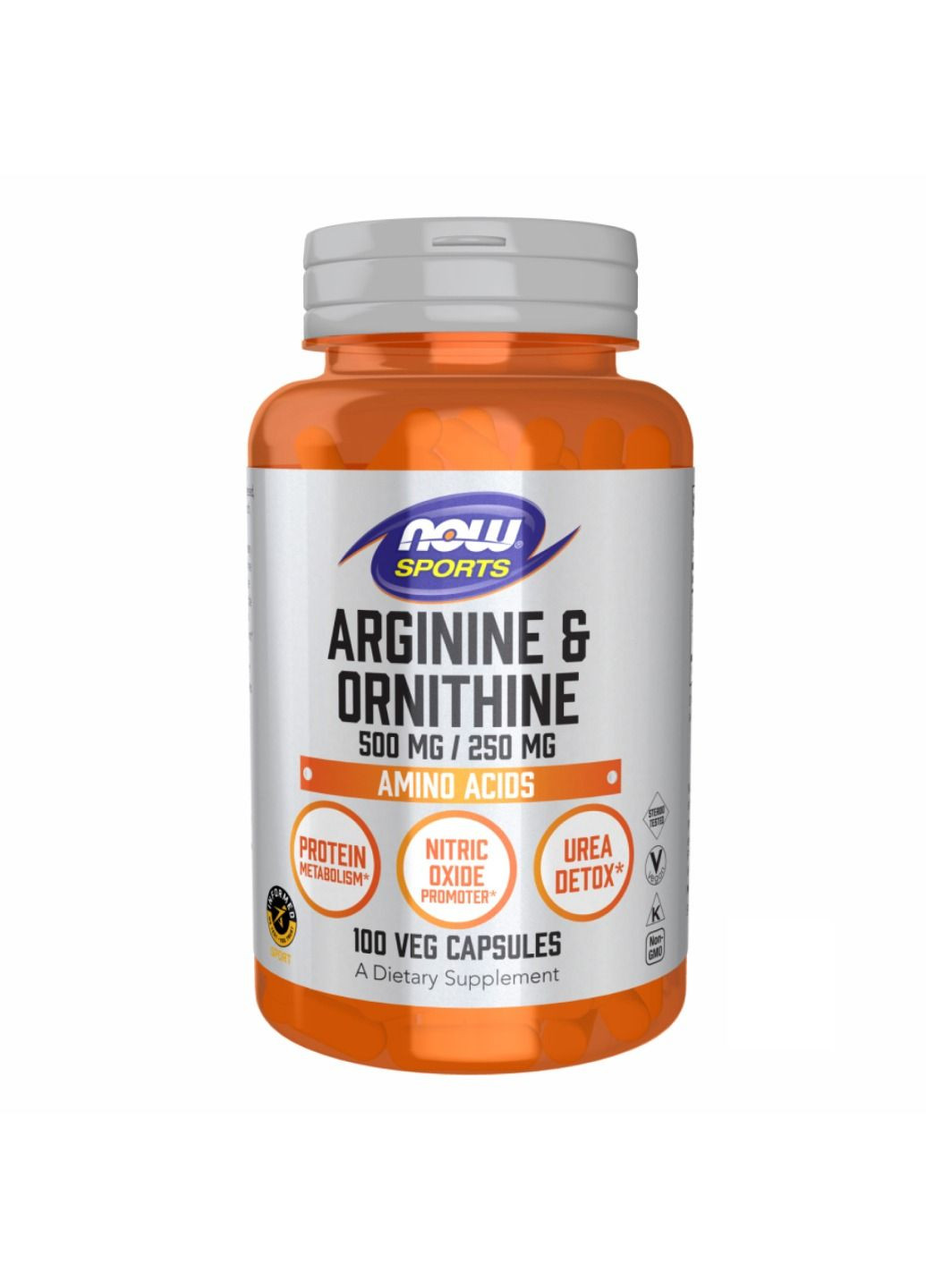 Комплекс амінокислот Arginine/Ornithine - 100 vcaps Now Foods (285787829)