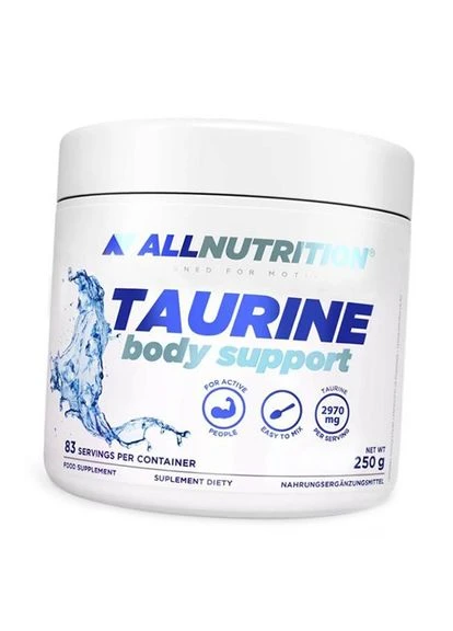 Таурин в порошке, Taurine Body Support, All Nutrition 250г Безвкусно (27003004) Allnutrition (315783932)