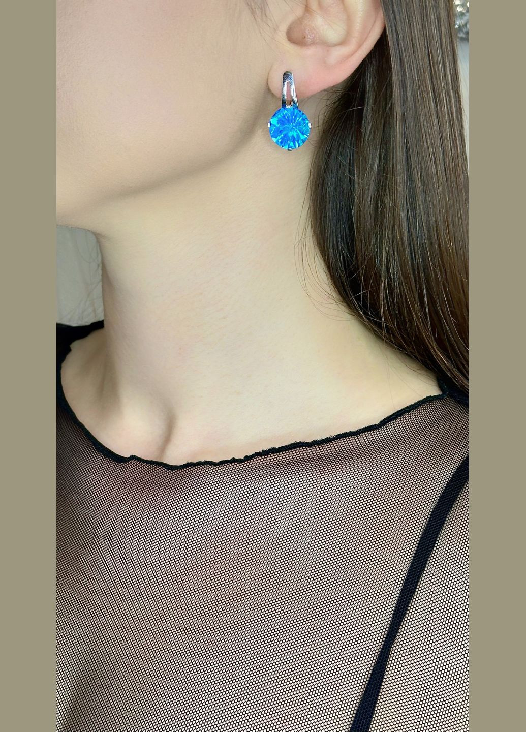 Серебряные серьги с альпинитом - утонченность, подчеркивающая красоту 💎 Family Jewelry House (345749234)