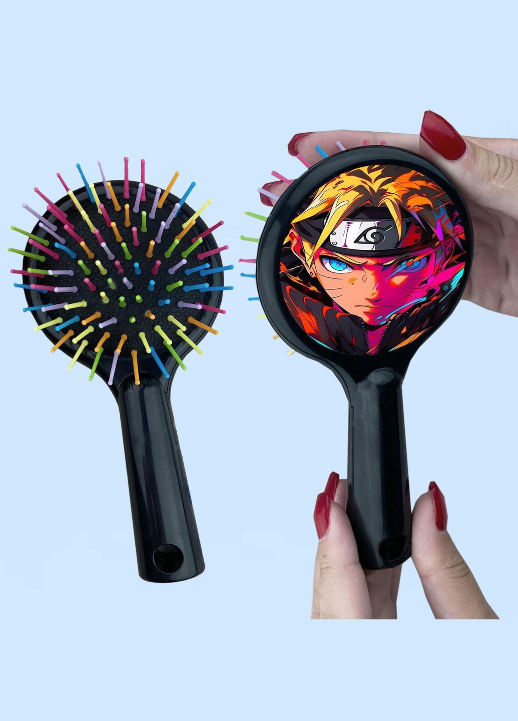 Расческа для волос Аниме Наруто #0007 черный No Brand (315043768)