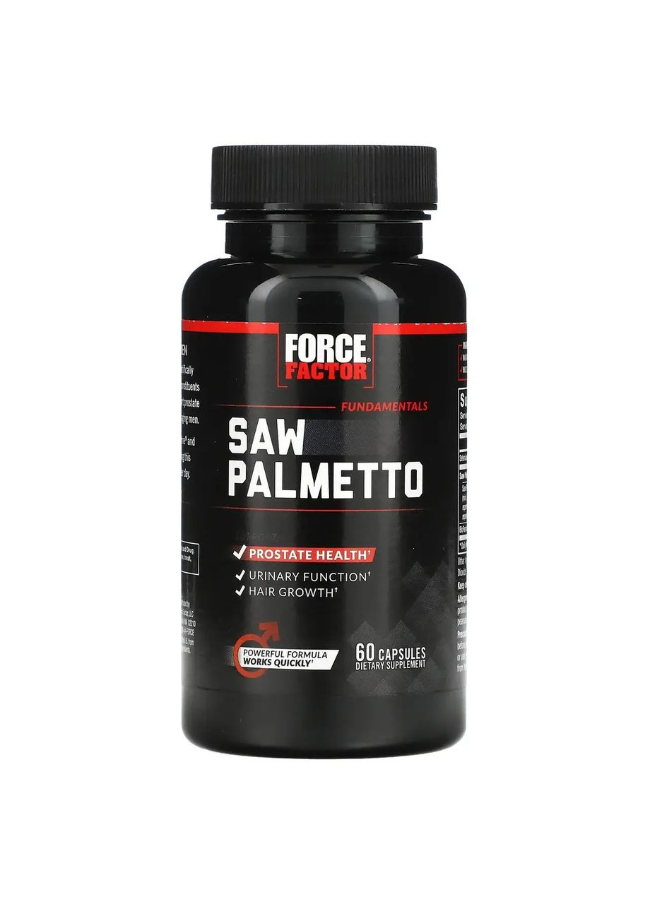 Со пальметто, 60 капсул Force Factor (302521070)