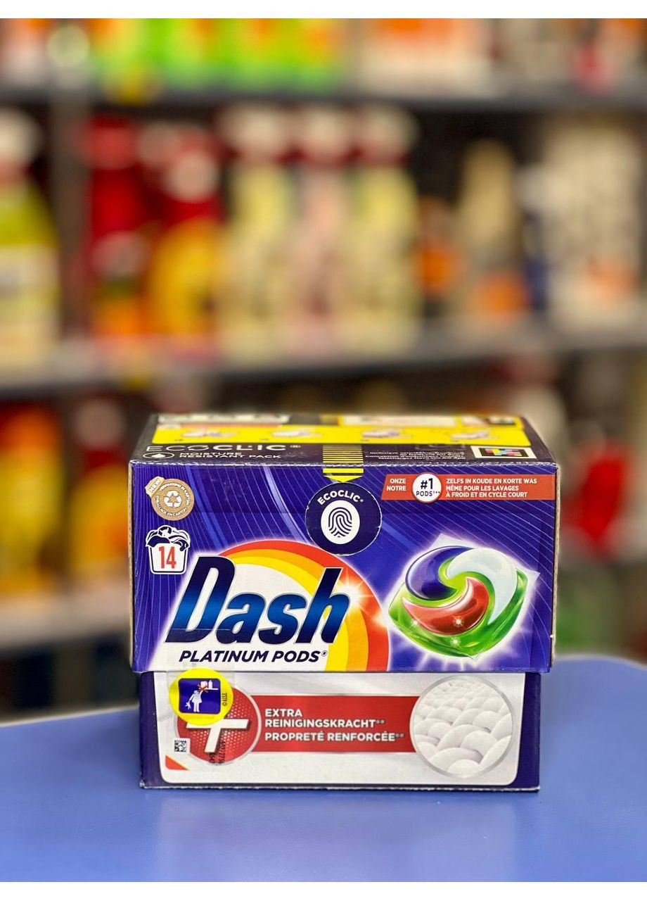 Platinum Pods Гель-капсули для прання білих речей Extra 14 прань Dash (361078542)