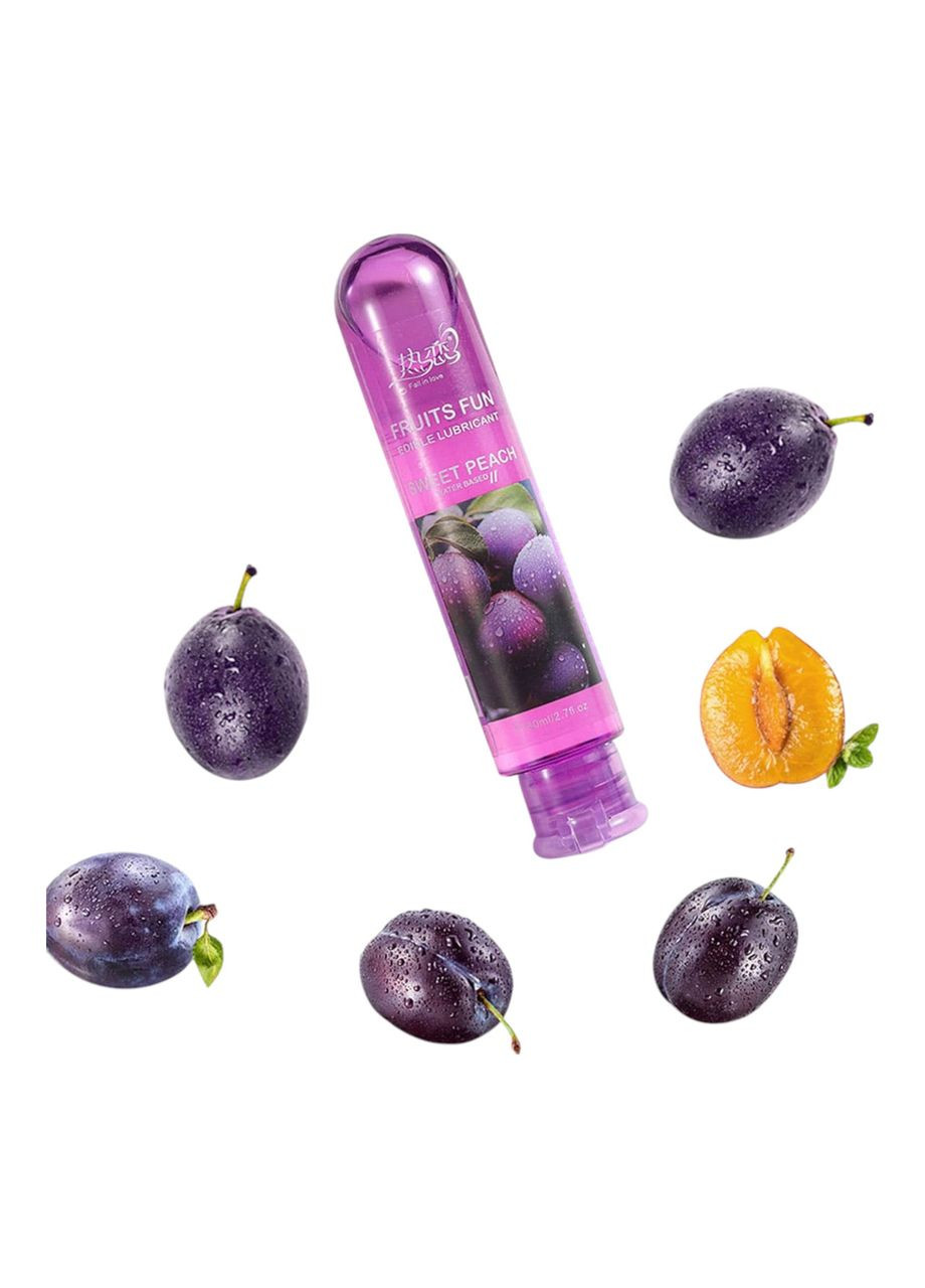 Змазка для орального сексу їстівна на Водній Основі зі Смаком Сливи 80 мл Оральні змазки No Brand (332769628)