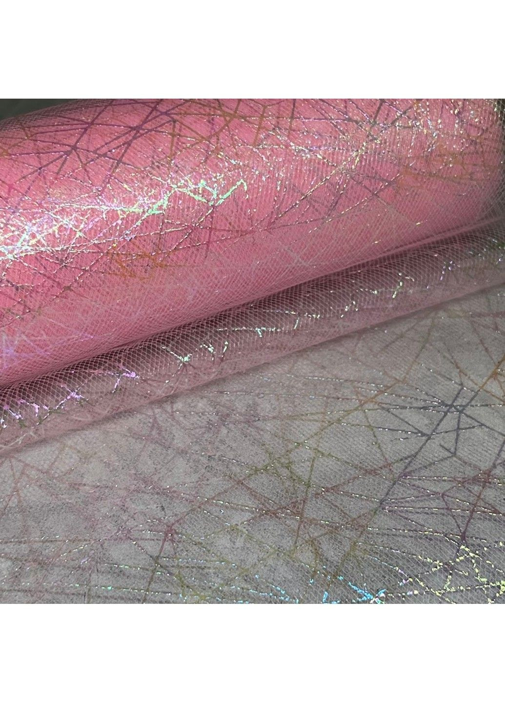 Фатин Паутинка - розовый (хамелеон), ширина 15 см, метр No Brand (306454793)